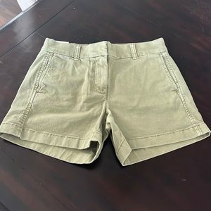 NWT J Crew Chino stretch 4” shorts size 0